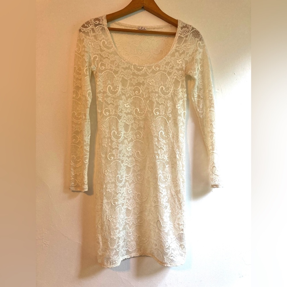 Talula shear lace body con dress